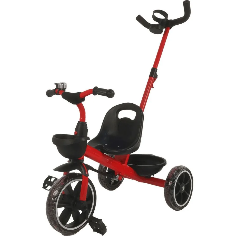 Trehjulet Cykel med Skubbestang - Perfekt til Børn!