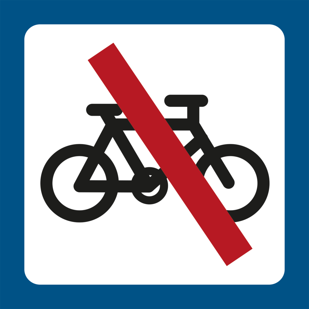 Cykel Forbudt Symbol - Effektiv Kommunikation af Restriktioner