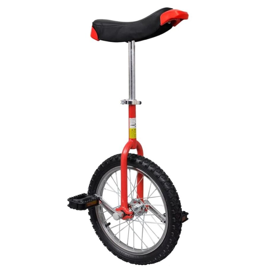 Justerbar Rød Ethjulet Cykel - Sjov Fritidsaktivitet!