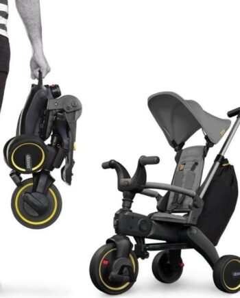 Doona Liki 5i1 Sammenklappelig Trehjulet Cykel - Sort Grå