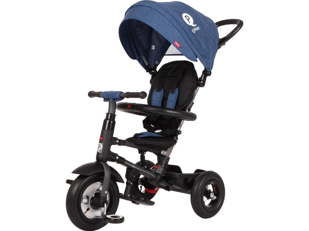 Qplay Trehjulet Cykel Rito Air i Blå - Fantastisk Tilbud!