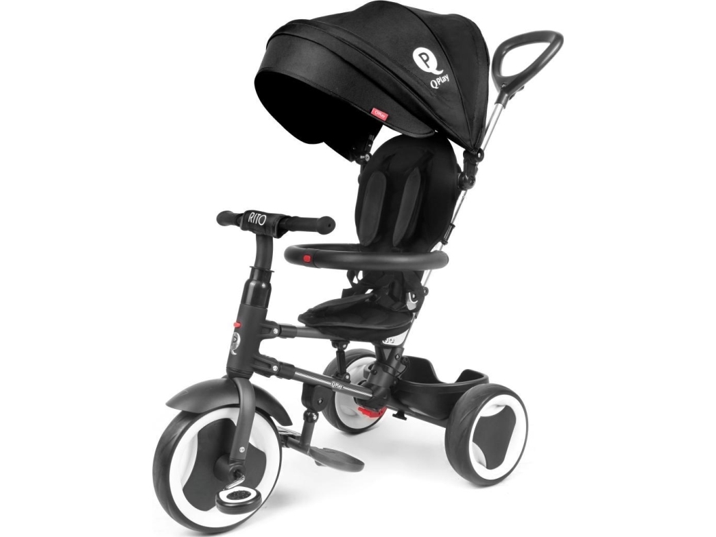 Sort Qplay Trehjulet Cykel Rito - Fantastisk tilbud!