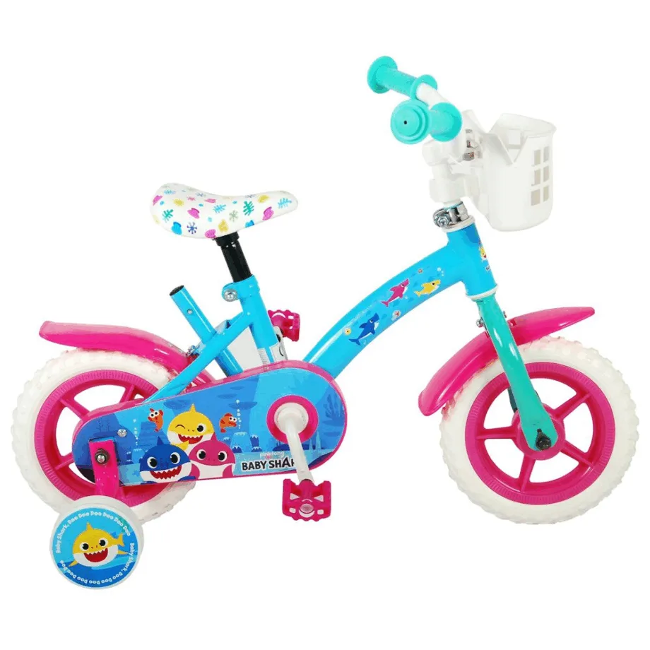 Baby Shark 10-tommer Børnecykel - Sikker og Komfortabel