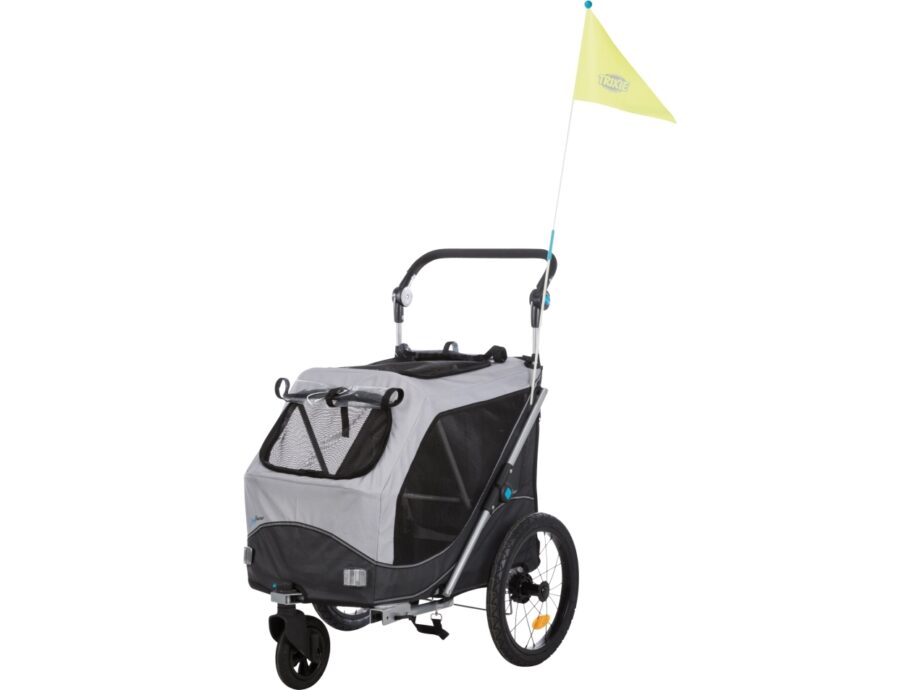Trixie Cykel Trailer - Hurtig Foldning, Grå, Max 22 kg