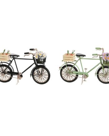 Dekorativ Figur - Sort Vintage Cykel til Hjemmet 2 Enheder