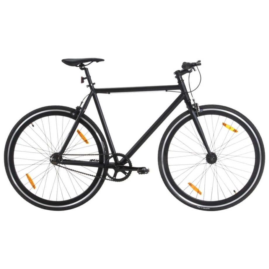Sort Cykel med 1 Gear – Perfekt til Pendling og Udeliv