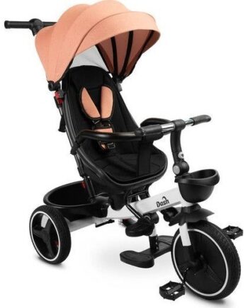 Caretero Dash Trehjulet Cykel med Drejeligt Sæde - Lyserød