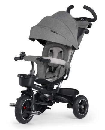 Grå 5-i-1 Trehjulet Cykel - SPINSTEP Platinum Grey