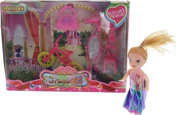 Mini Dukke Med Cykel og Toiletbord - Adar Cyclestore