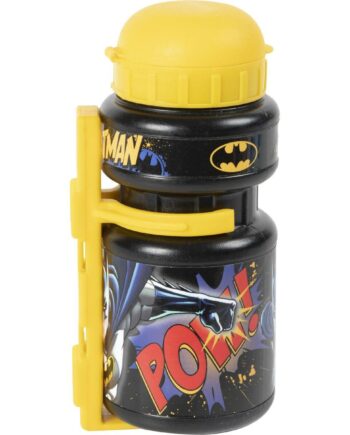 Batman Børneflaske til Cykel - Gul/Sort 350 ml på Tilbud!