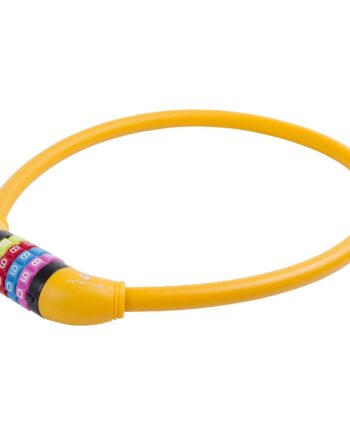 Orange Kodelås til Cykel - Spirallås 650mm