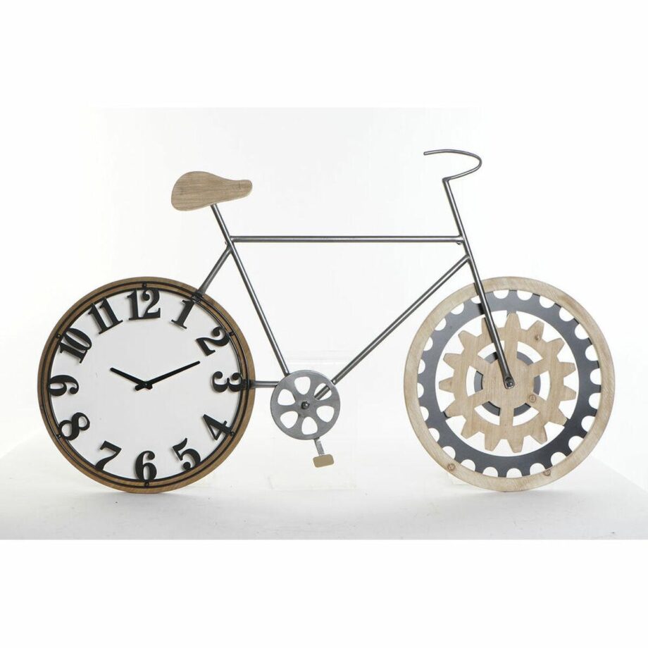 Sort Vægur med Cykel Design - DKD Home Decor