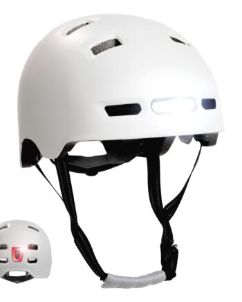 Hvid Mat Urban Cykel Skaterhjelm til Teenagere og Voksne