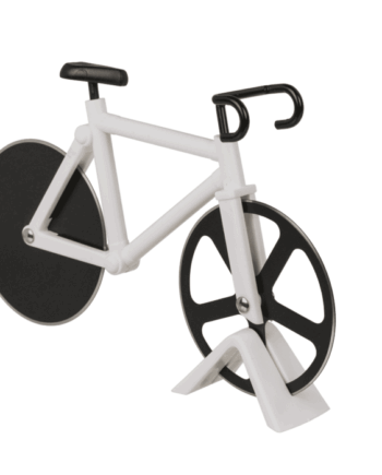 Cykelformet Pizzaskærer i Hvid - Cyclestore