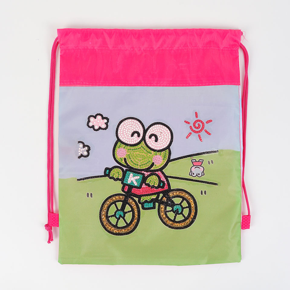 Sød mulepose med cykelmotiv – perfekt til hverdag!