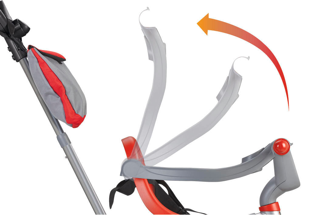 Feber Evo Trike Plus - 3-i-1 Trehjulet Cykel i Rød