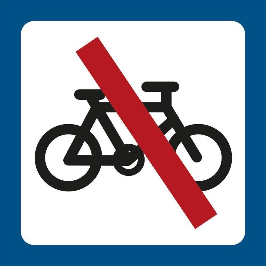 Cykelparkering Forbudt Piktogram - Tydelig Skiltning