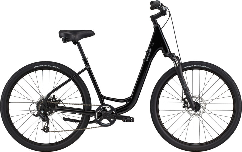 Sort Cannondale Adventure 2024 - Cykel med komfort og stil