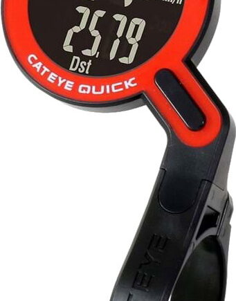 Cateye Quick RS100W Trådløs Cykelcomputer – Rød