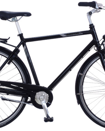 Klassisk Sort Cykel med Lås og Bagagebærer - Everton Soul