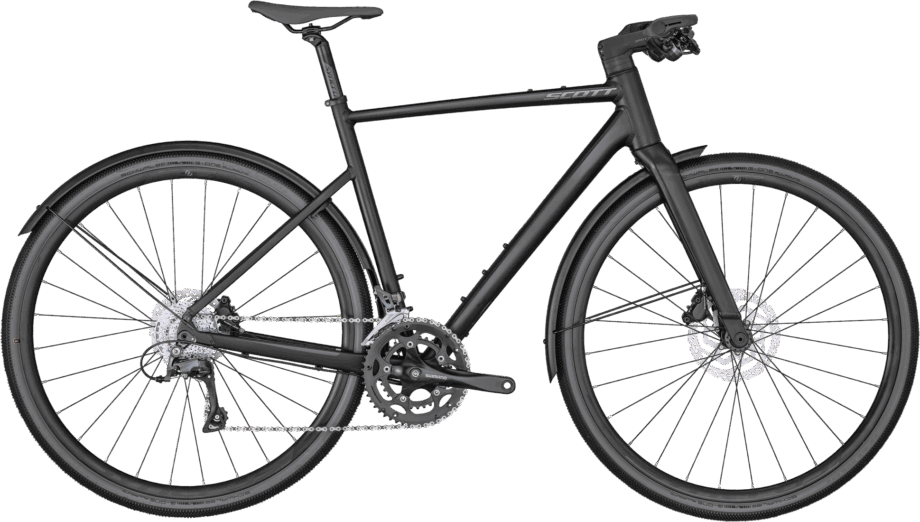 Scott Metrix 2024 – Sportscykel i Sort med Skjulte Kabler