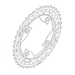 Shimano 40t M612 Cykel Klinge - Sort 10-speed